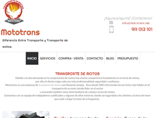 Tablet Screenshot of mototrans.com